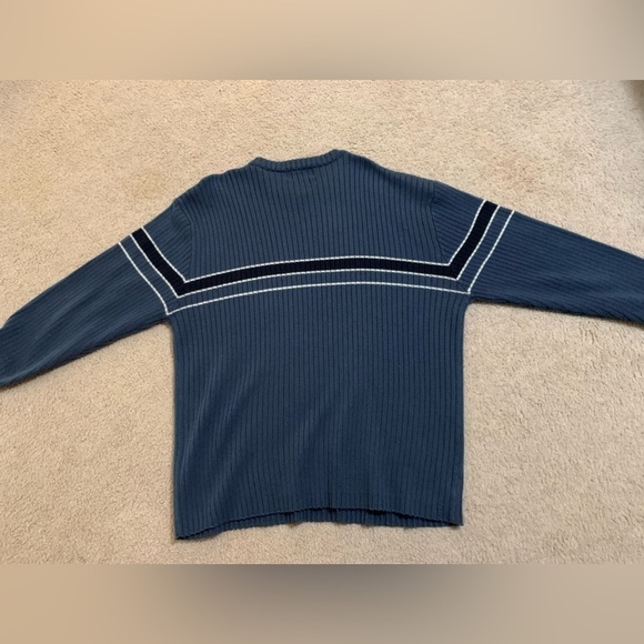 Men’s VTG Sonoma Blue Striped Sweater Sz XL - Picture 2 of 5